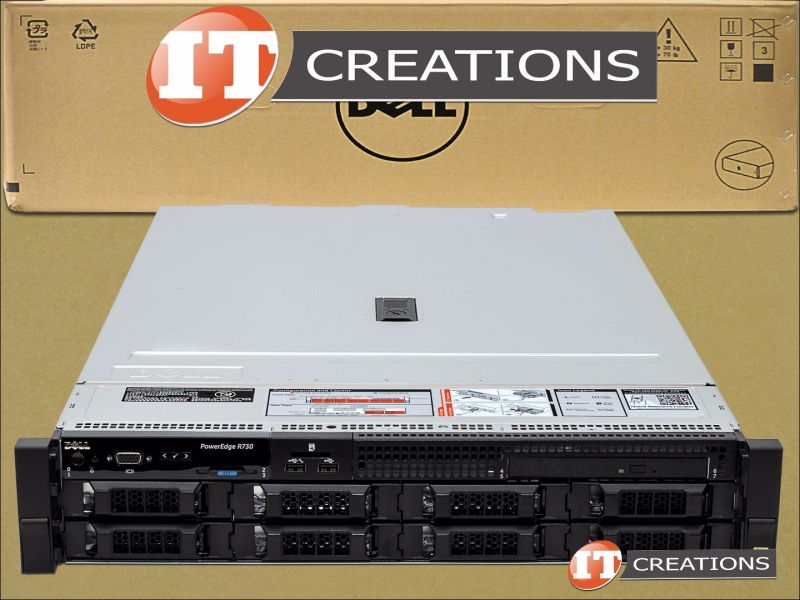 DELL POWEREDGE R730 LFF 8 BAY E5-2680V3 2.5GHZ 16GB 2133MHZ NO HDD H330